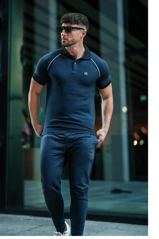 Speed Navy Polo Tracksuit